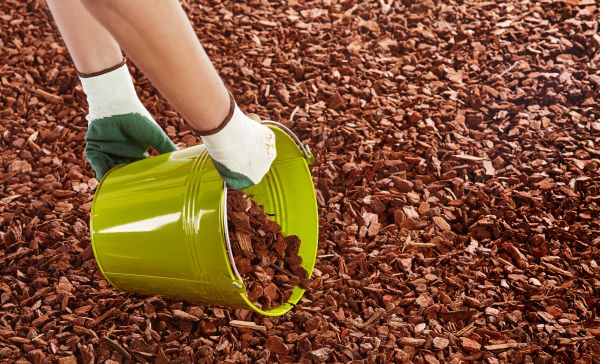 Wood Chip Landscaping in Lehi