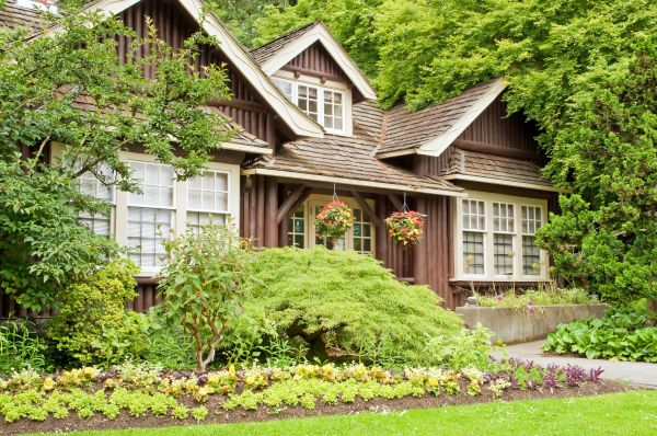 Log Home Landscaping in Lehi