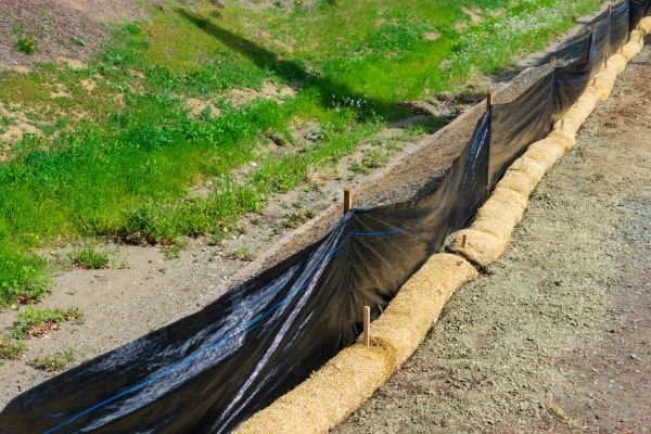 Straw Wattle Installation in Lehi